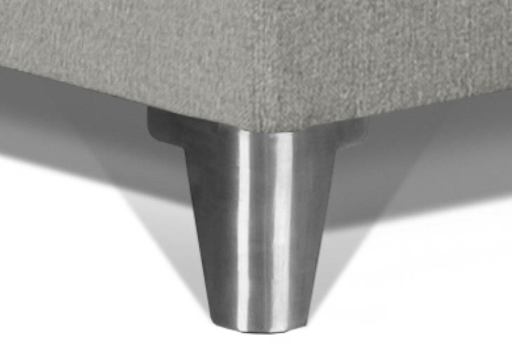Caresse pootje halfrond RVS 170mm